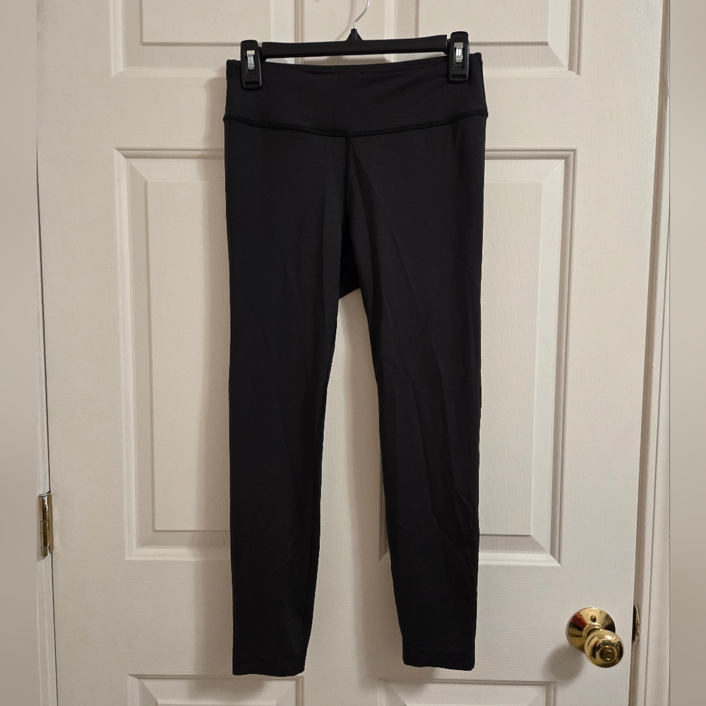 Outdoor Voices Womens Techsweat 7/8 Length Mid-Rise Black Leggings Size Medium